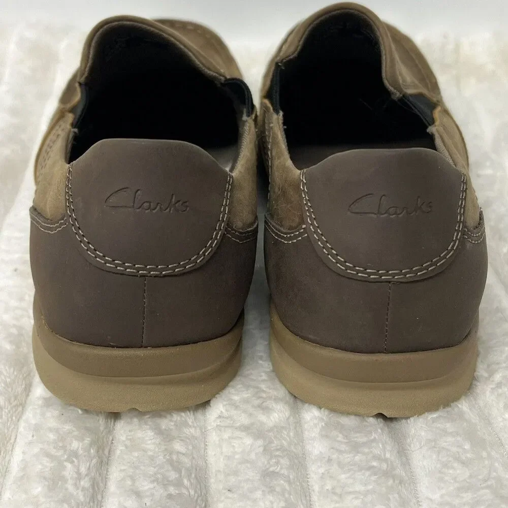 Clark’s Men’s Slip On Leather Shoes Tan 12M